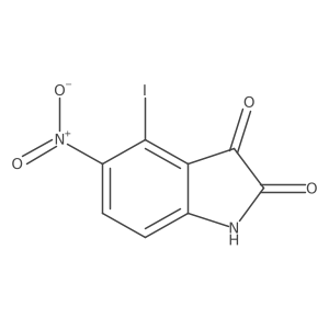 4-iodo-5-nitro-2,3-dihydro-1H-indole-2,3-dione Structure