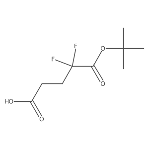 5-(Tert-butoxy)-4,4-difluoro-5-oxopentanoicacid结构式
