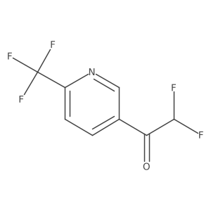 2,2-Difluoro-1-[6-(trifluoromethyl)pyridin-3-yl]ethan-1-one Structure