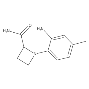 1-(2-Amino-4-methylphenyl)azetidine-2-carboxamide结构式