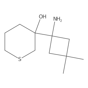 3-(1-Amino-3,3-dimethylcyclobutyl)thian-3-ol Structure