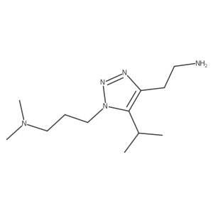 2-{1-[3-(dimethylamino)propyl]-5-(propan-2-yl)-1H-1,2,3-triazol-4-yl}ethan-1-amine结构式