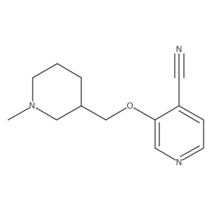 3-[(1-Methylpiperidin-3-yl)methoxy]pyridine-4-carbonitrile Structure