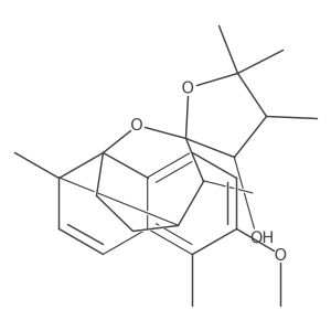 (1R,3'R,4'S,10R,11R,12S,13S)-5-methoxy-4',5',5',6,10,12-hexamethylspiro[14-oxatetracyclo[9.3.2.01,10.02,7]hexadeca-2(7),3,5,8-tetraene-13,2'-oxolane]-3'-ol Structure