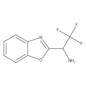 1-(1,3-Benzoxazol-2-yl)-2,2,2-trifluoroethan-1-amine结构式