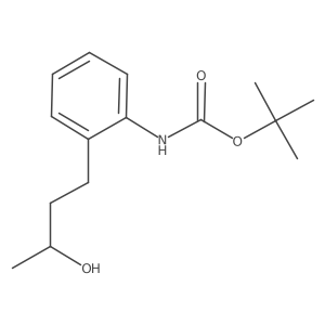 tert-butyl N-{2-[(3R)-3-hydroxybutyl]phenyl}carbamate结构式