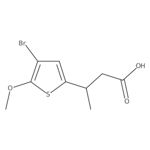 3-(4-Bromo-5-methoxythiophen-2-yl)butanoic acid Structure