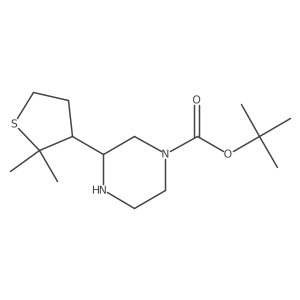 Tert-butyl 3-(2,2-dimethylthiolan-3-yl)piperazine-1-carboxylate Structure
