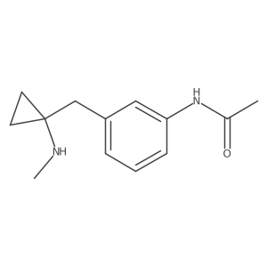 N-(3-{[1-(methylamino)cyclopropyl]methyl}phenyl)acetamide结构式