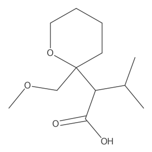 2-[2-(Methoxymethyl)oxan-2-yl]-3-methylbutanoic acid结构式