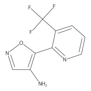 5-[3-(Trifluoromethyl)pyridin-2-yl]-1,2-oxazol-4-amine Structure