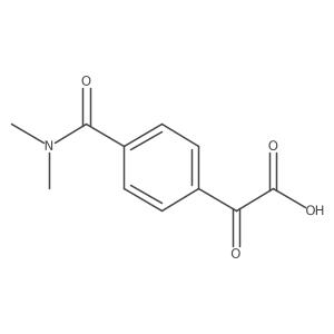 2-[4-(Dimethylcarbamoyl)phenyl]-2-oxoacetic acid结构式