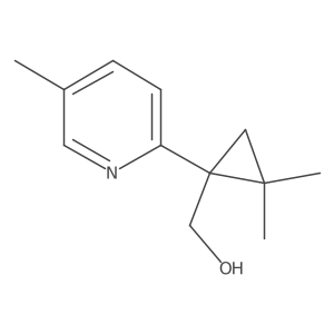[2,2-Dimethyl-1-(5-methylpyridin-2-yl)cyclopropyl]methanol结构式