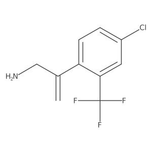 2-[4-Chloro-2-(trifluoromethyl)phenyl]prop-2-en-1-amine结构式