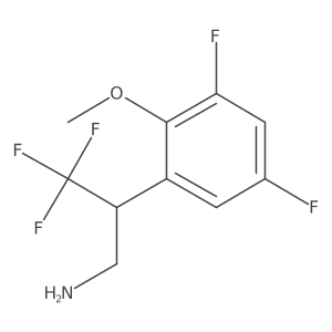2-(3,5-Difluoro-2-methoxyphenyl)-3,3,3-trifluoropropan-1-amine结构式