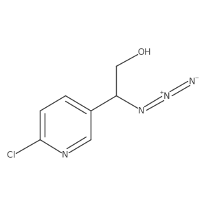 2-Azido-2-(6-chloropyridin-3-yl)ethan-1-ol Structure