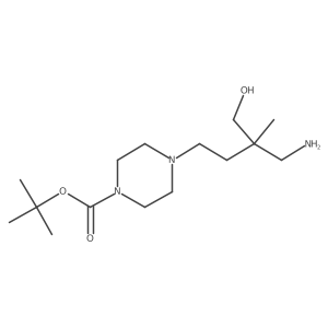 Tert-butyl 4-[3-(aminomethyl)-4-hydroxy-3-methylbutyl]piperazine-1-carboxylate Structure