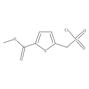 Methyl 5-[(chlorosulfonyl)methyl]thiophene-2-carboxylate结构式