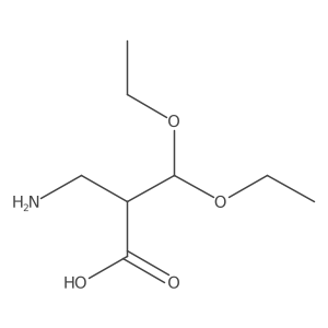 3-Amino-2-(diethoxymethyl)propanoic acid结构式