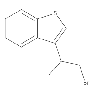 3-(1-Bromopropan-2-yl)-1-benzothiophene结构式