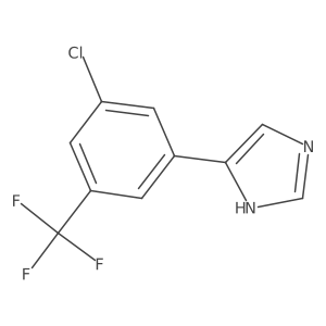 4-[3-chloro-5-(trifluoromethyl)phenyl]-1H-imidazole结构式