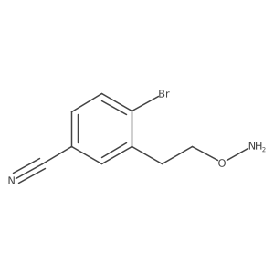 3-[2-(Aminooxy)ethyl]-4-bromobenzonitrile Structure
