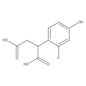 2-(2-Fluoro-4-hydroxyphenyl)butanedioic acid Structure