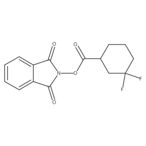 1,3-dioxo-2,3-dihydro-1H-isoindol-2-yl 3,3-difluorocyclohexane-1-carboxylate结构式