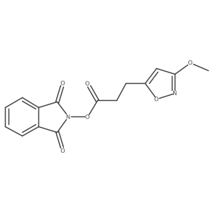 1,3-dioxo-2,3-dihydro-1H-isoindol-2-yl 3-(3-methoxy-1,2-oxazol-5-yl)propanoate Structure