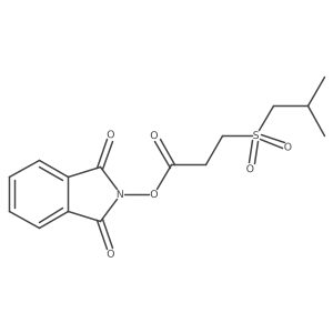 1,3-dioxo-2,3-dihydro-1H-isoindol-2-yl 3-(2-methylpropanesulfonyl)propanoate结构式