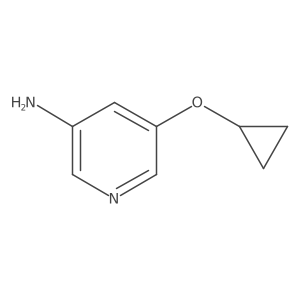5-Cyclopropoxypyridin-3-amine结构式
