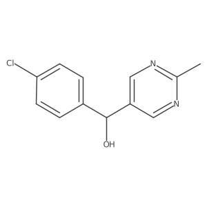 (4-Chlorophenyl)(2-methylpyrimidin-5-yl)methanol结构式
