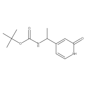 tert-butyl N-[1-(2-hydroxypyridin-4-yl)ethyl]carbamate Structure