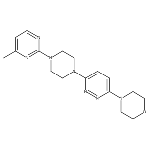 4-[6-[4-(4-Methylpyrimidin-2-yl)piperazin-1-yl]pyridazin-3-yl]morpholine结构式