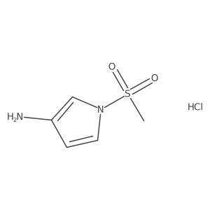 1-Methylsulfonylpyrrol-3-amine;hydrochloride Structure