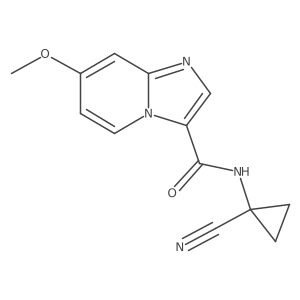 N-(1-Cyanocyclopropyl)-7-methoxyimidazo[1,2-a]pyridine-3-carboxamide结构式