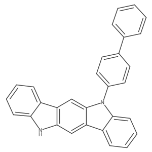 5-([1,1'-Biphenyl]-4-yl)-5,11-dihydroindolo[3,2-b]carbazole Structure