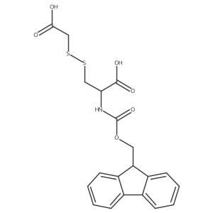 (2R)-3-[(carboxymethyl)disulfanyl]-2-({[(9H-fluoren-9-yl)methoxy]carbonyl}amino)propanoic acid Structure