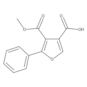 4-(Methoxycarbonyl)-5-phenylfuran-3-carboxylic acid Structure
