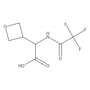 2-(Oxetan-3-yl)-2-(trifluoroacetamido)acetic acid Structure