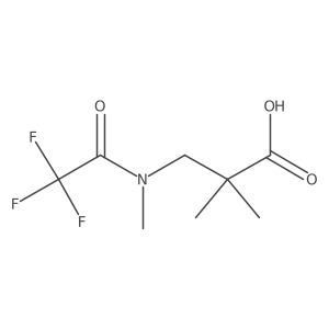 2,2-dimethyl-3-(2,2,2-trifluoro-N-methylacetamido)propanoic acid结构式