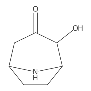2-Hydroxy-8-azabicyclo[3.2.1]octan-3-one Structure