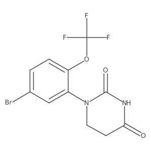 1-[5-Bromo-2-(trifluoromethoxy)phenyl]hexahydropyrimidine-2,4-dione结构式