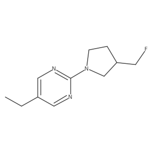 5-Ethyl-2-[3-(fluoromethyl)pyrrolidin-1-yl]pyrimidine Structure