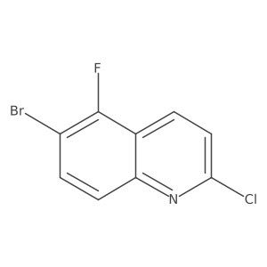 6-Bromo-2-chloro-5-fluoroquinoline Structure