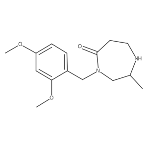 (2S)-4-[(2,4-Dimethoxyphenyl)methyl]-2-methyl-1,4-diazepan-5-one Structure
