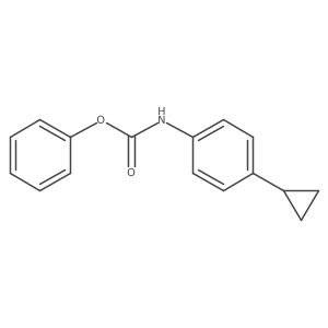 Phenyl (4-cyclopropylphenyl)carbamate结构式