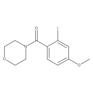 (2-Iodo-4-methoxyphenyl)(morpholino)methanone结构式