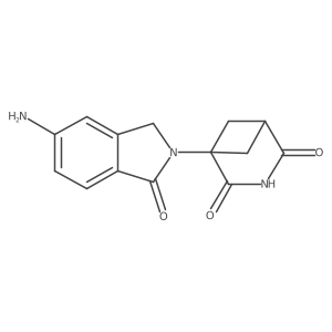 1-(5-Amino-1-oxo-isoindolin-2-yl)-3-azabicyclo[3.1.1]heptane-2,4-dione Structure