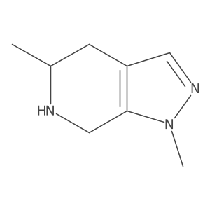 (5R)-1,5-dimethyl-4,5,6,7-tetrahydropyrazolo[3,4-c]pyridine Structure